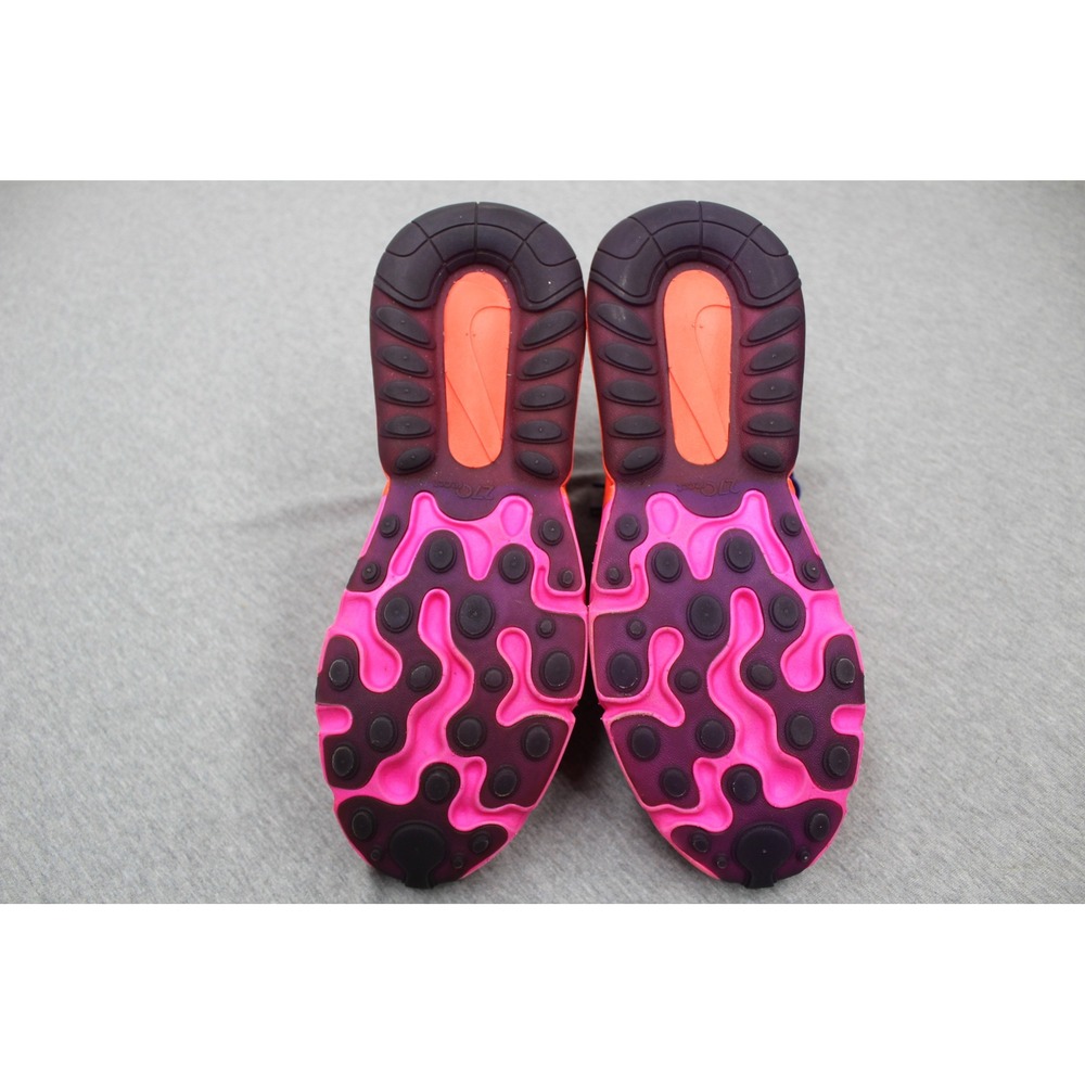 Nike Shoes Mens 9.5 Red Pink Air Max 270 React AT6174-600 Sneakers Low Top - Picture 7 of 10
